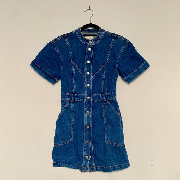 Sezane: Paulette Dress in Denim - Picture 2 of 4